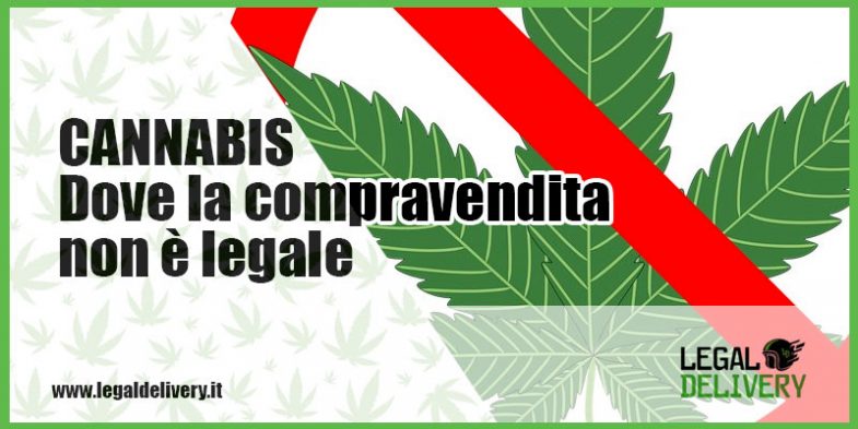 dove la cannabis non è legale