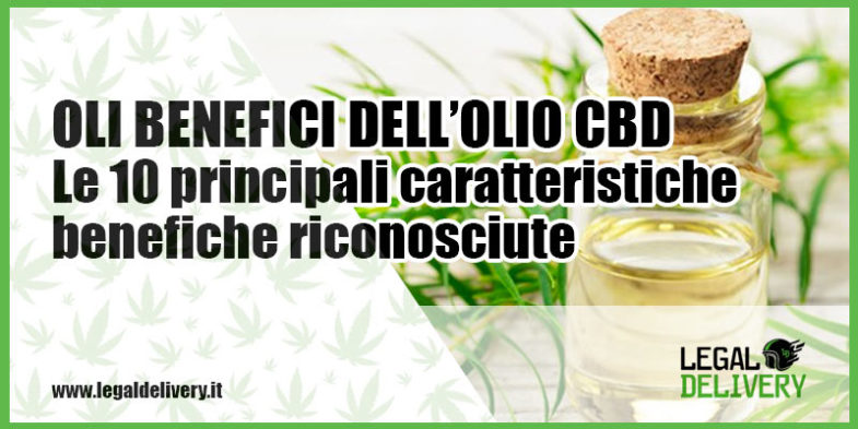 10 benefici ufficiali dell'olio CBD