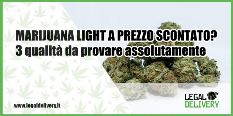 Marijuana light prezzo scontato